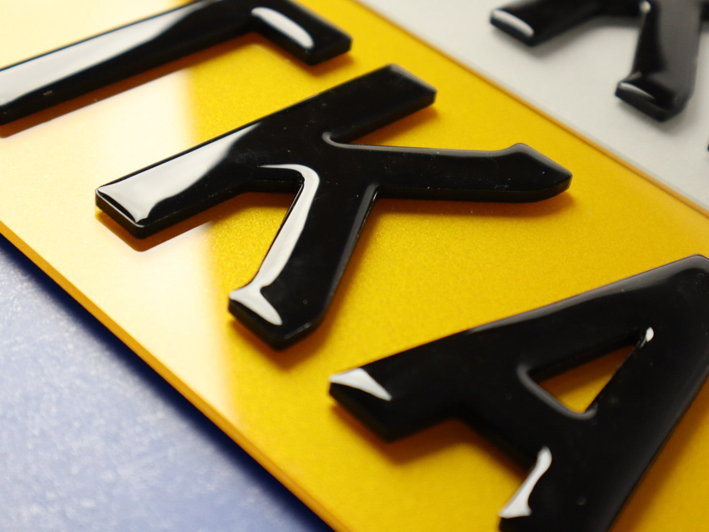 Pair of 5mm Premium Gel Number Plates: 3D Acrylic & Gel Fusion