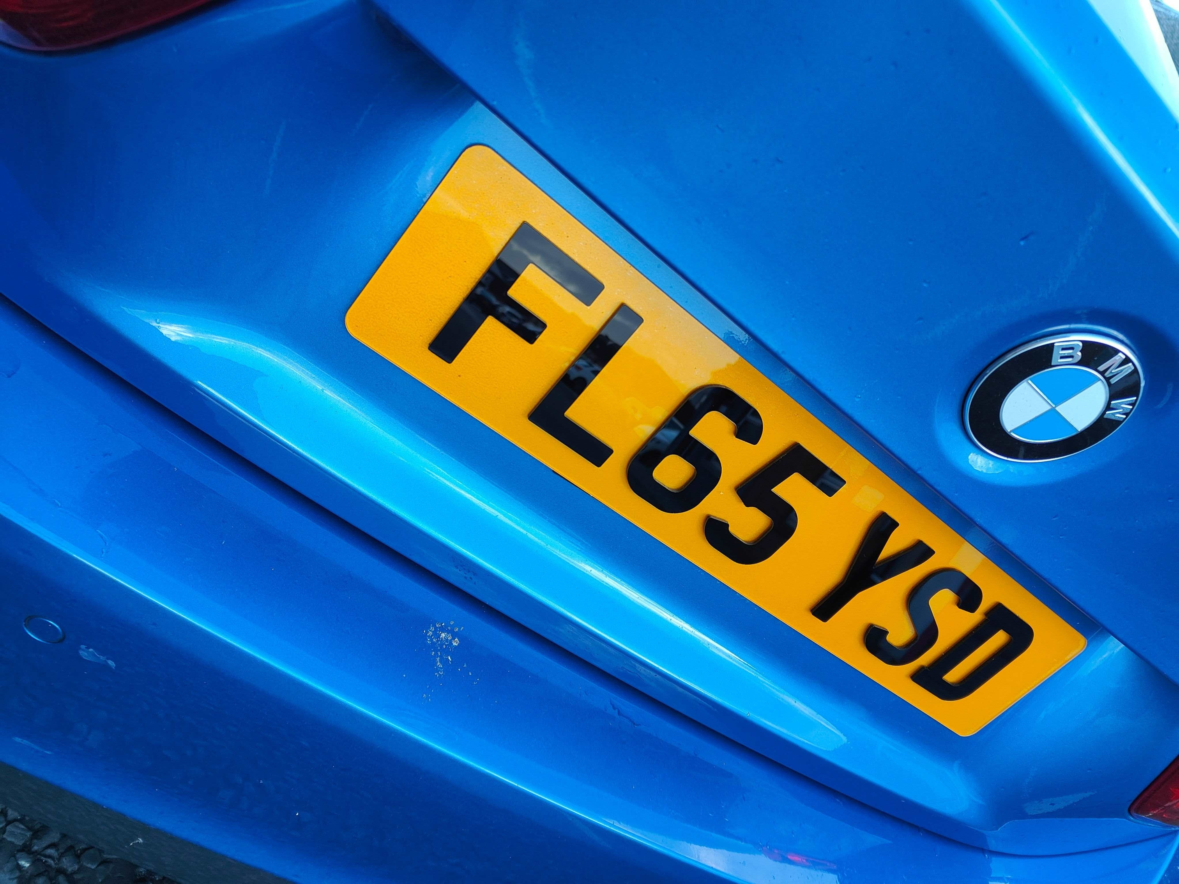 Pair of 3mm Depth Lazer Cut 4D Acrylic Number Plates