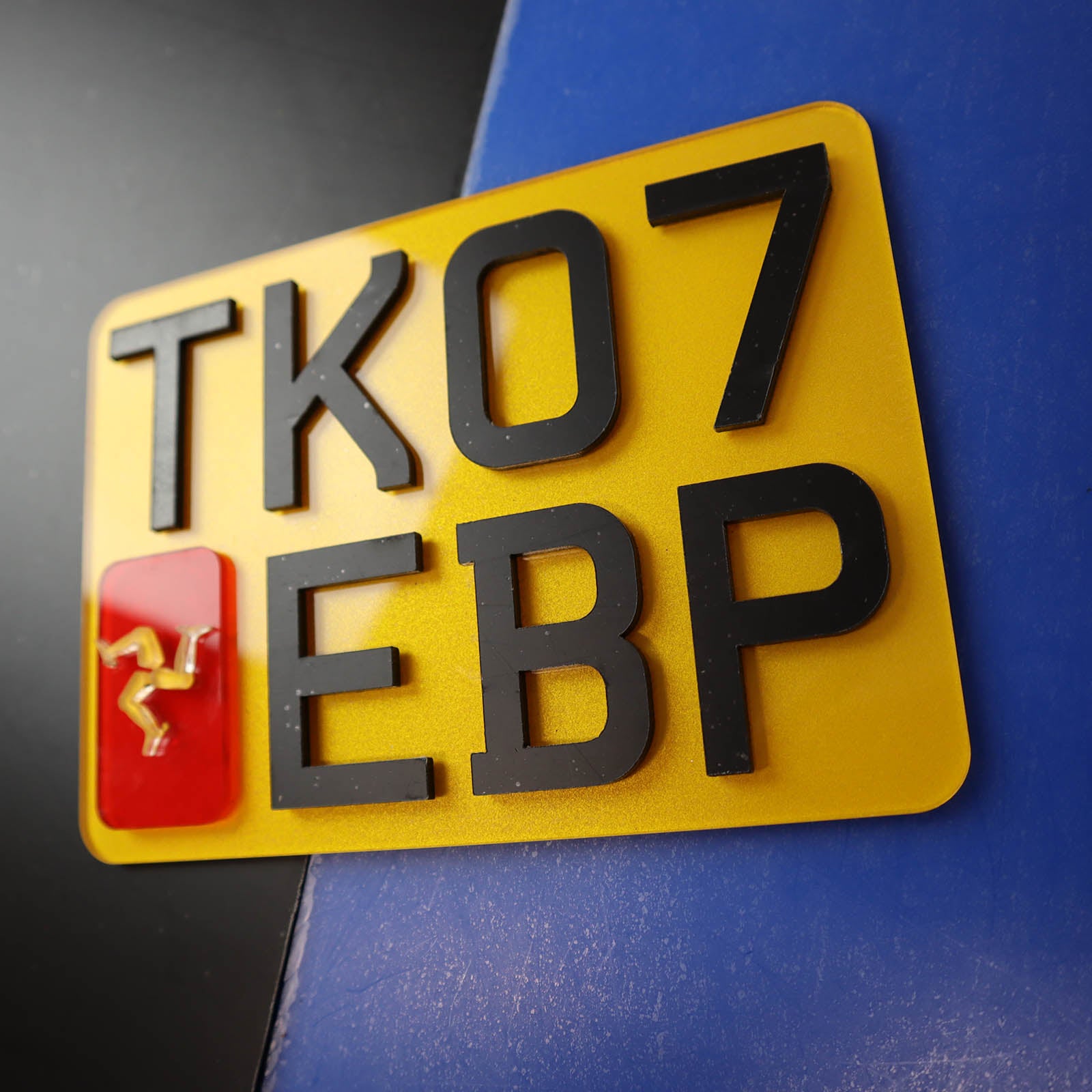 Custom Motorbike 3D & 4D Number Plate - Diverse Styles & Bespoke Designs