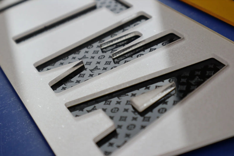 Custom Hex Plates with Engraved LV-Inspired Tribute LB19