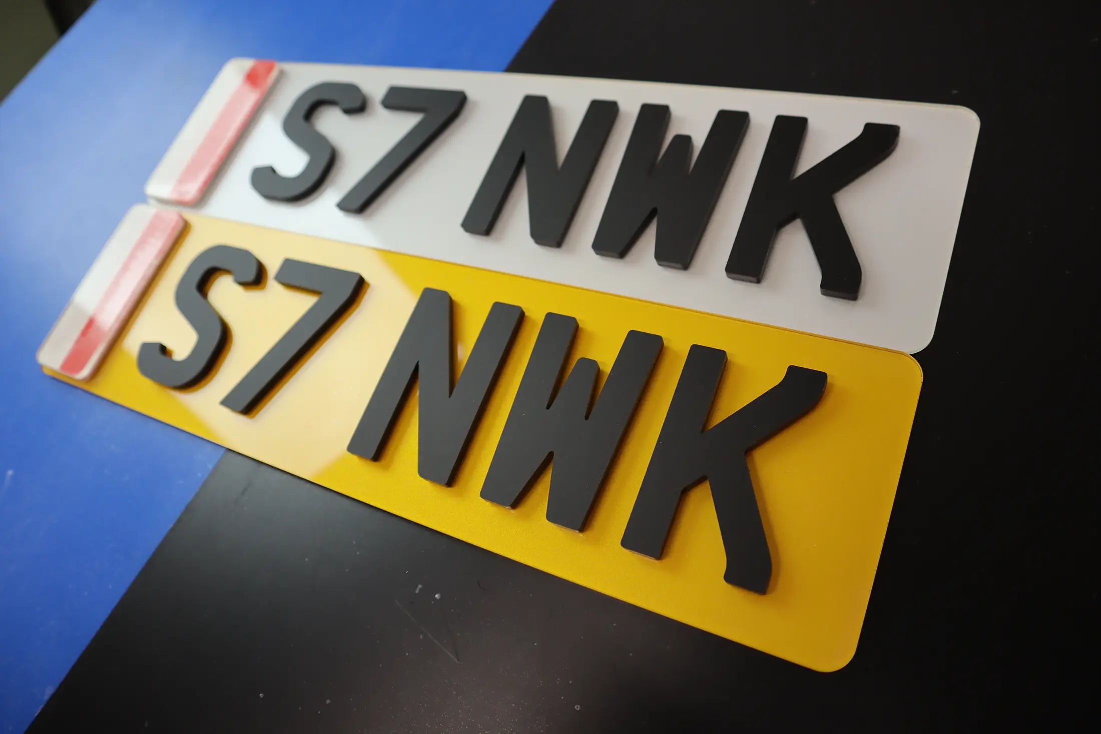 Shortened Plates with Polish Flag and Matte Lettering LB20