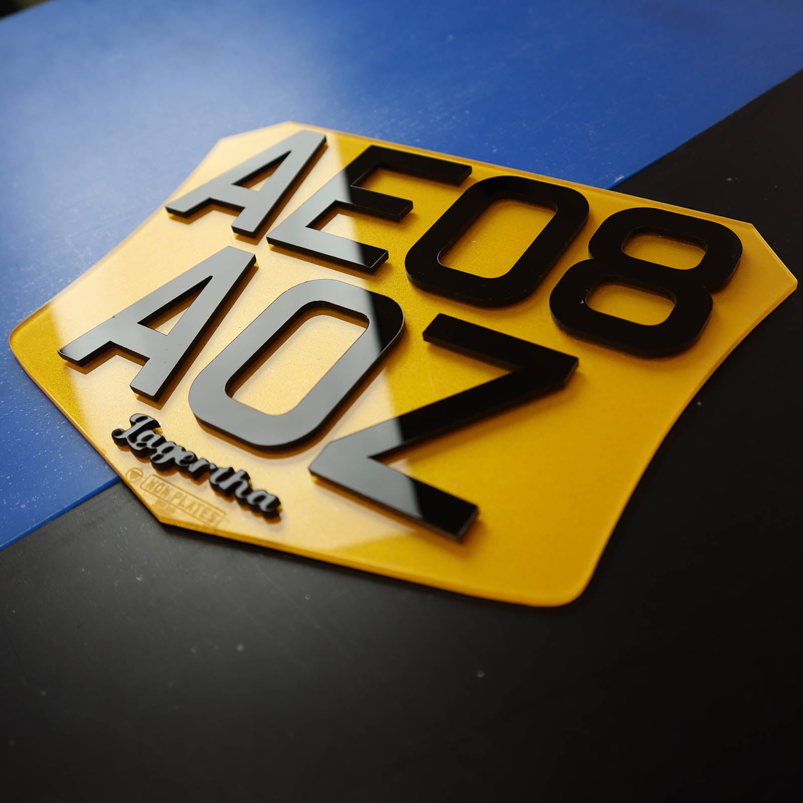 Custom Motorbike 3D & 4D Number Plate - Diverse Styles & Bespoke Designs