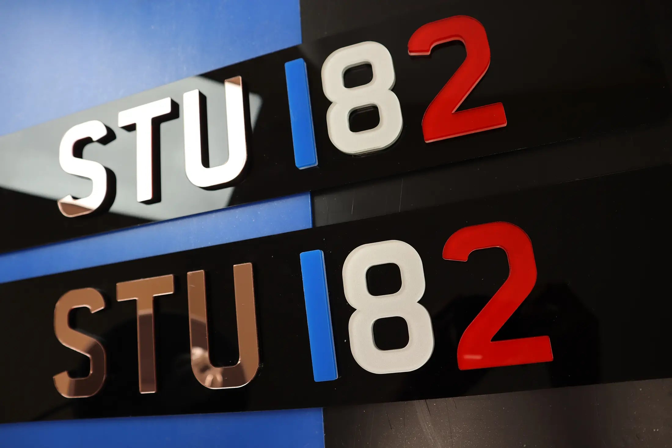 Custom Renault Clio Show Plate in French Colours LB23