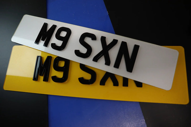 Ghost/Pyramid Combo Number Plates – Oversize Rear & Standard Front LB39