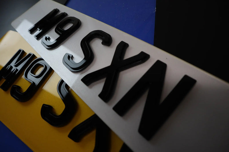 Ghost/Pyramid Combo Number Plates – Oversize Rear & Standard Front LB39