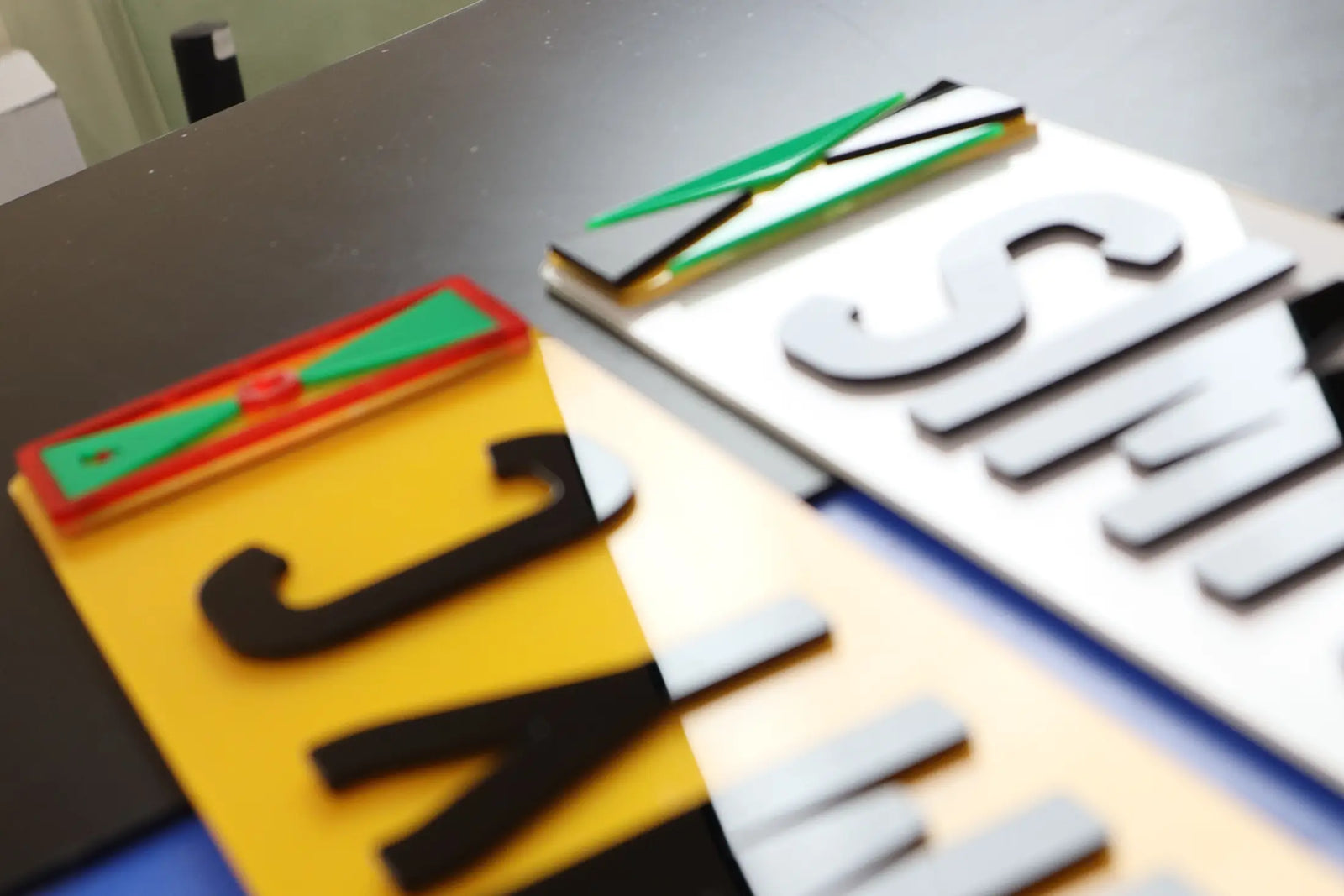 Custom Show Plate – ‘Simmy C’ with Laser-Cut Jamaica & Grenada Flags LB41
