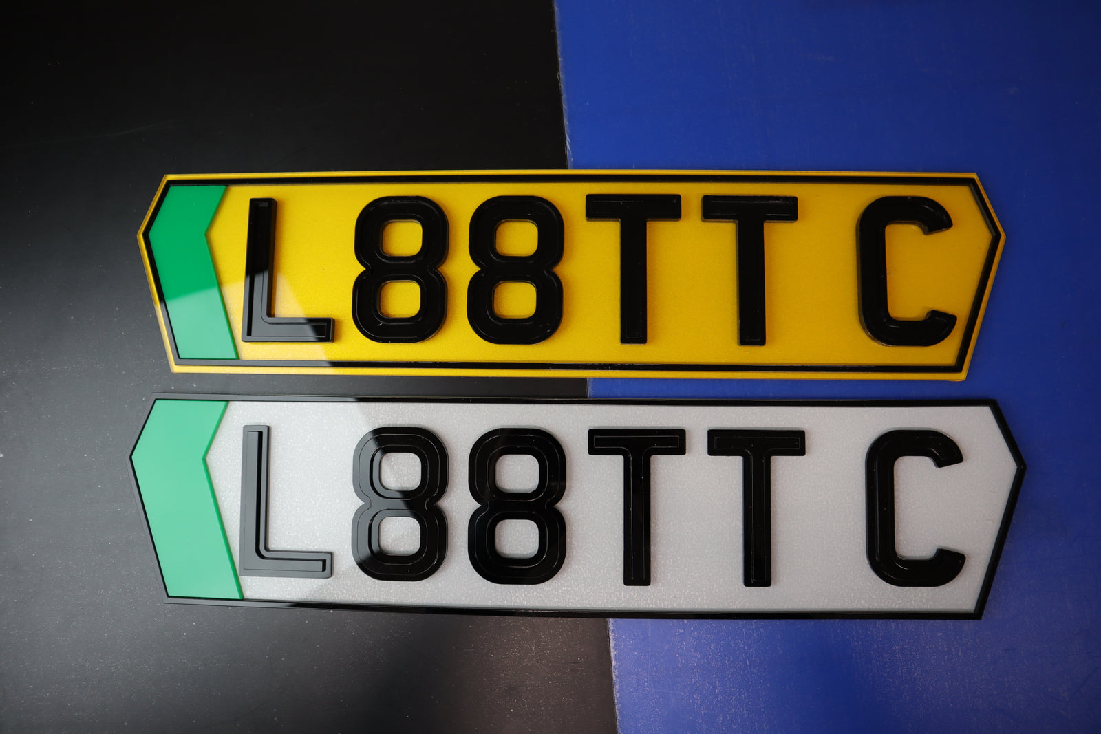 HexaGlow 6mm Ghost & Pyramid Gloss Combo 4D Laser Cut Hex Pair LB53