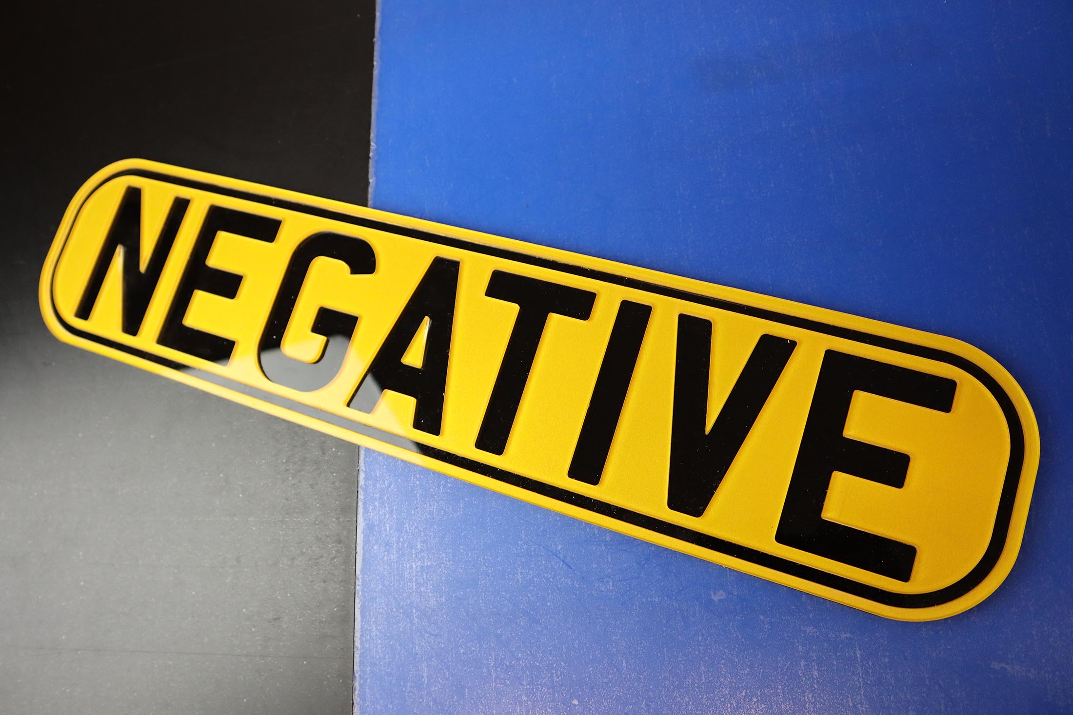 Pair of Negative Inverted Dimensional 4D Number Plates