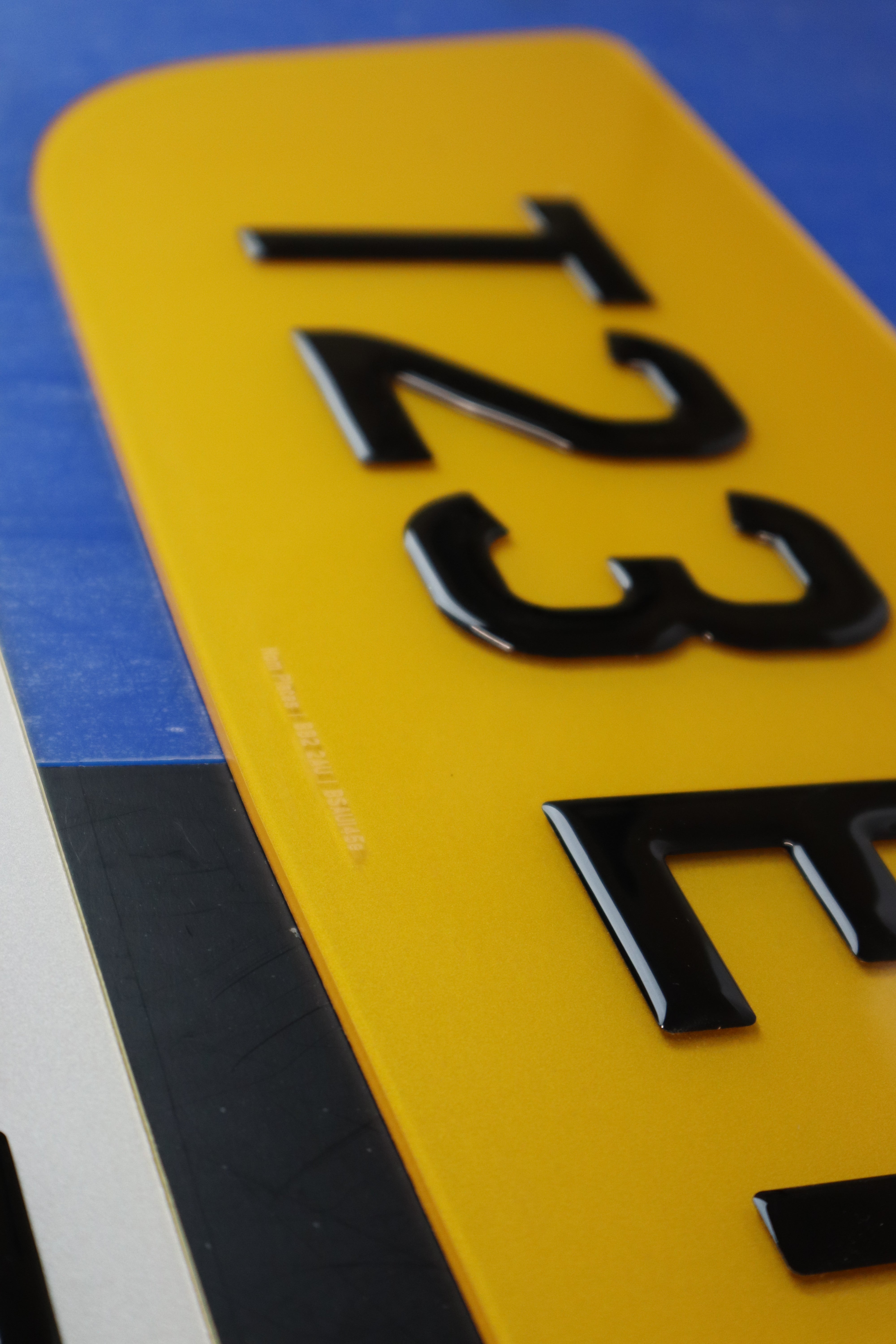 Jaguar Oversize Smile Gel Custom Plate Rear & Front Set LB63