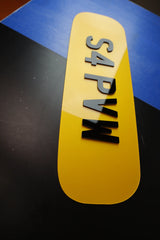 Custom Oversize Oval Rear Plate for Mazda MX-5 2.0 Sport — 3mm Gloss Acrylic Lettering LB69