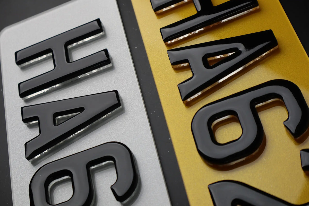 8mm Float Gel Number Plates Lookbook Pair LB113