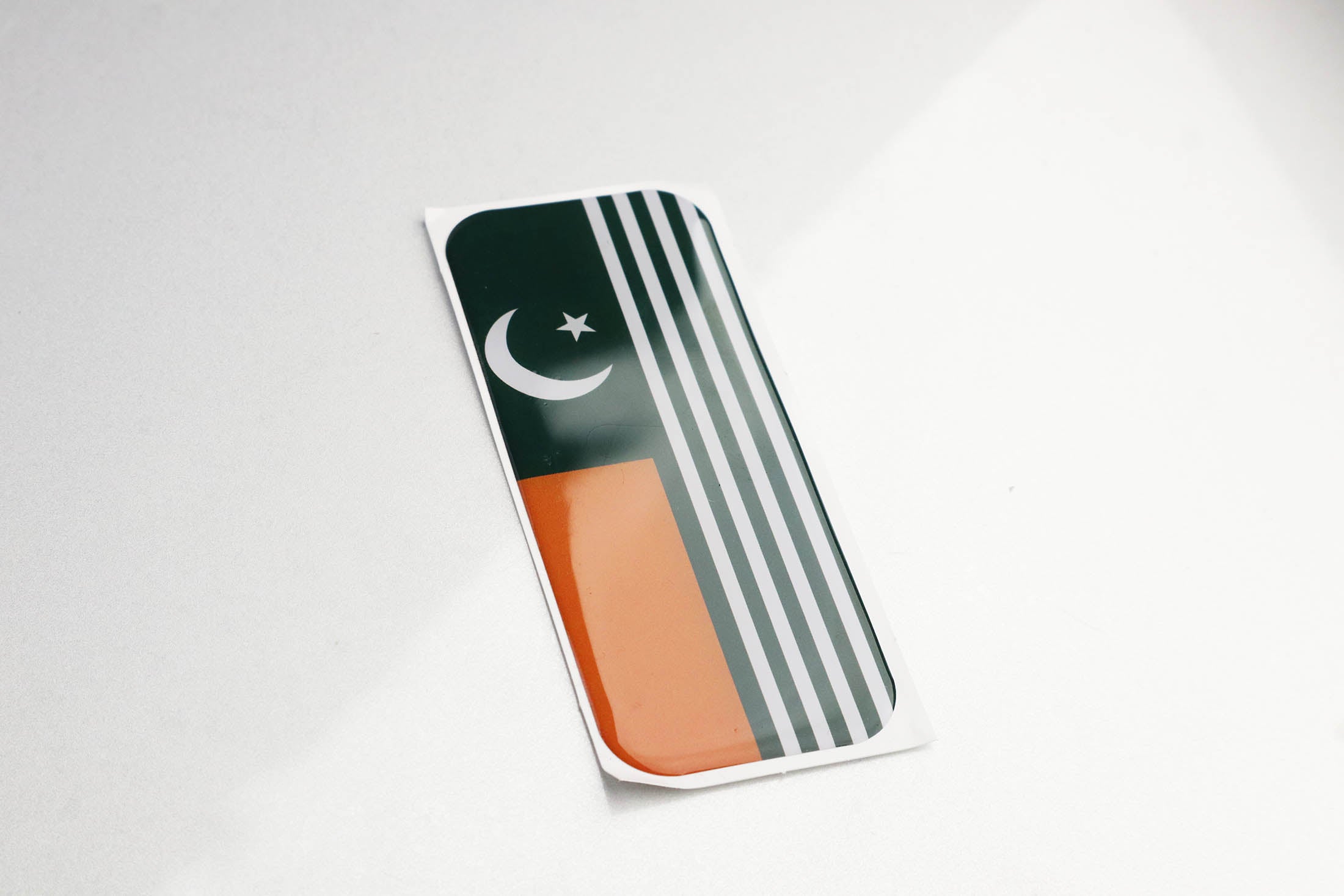 Pair of Flags for Number Plates - Printed, Gel, Acrylic