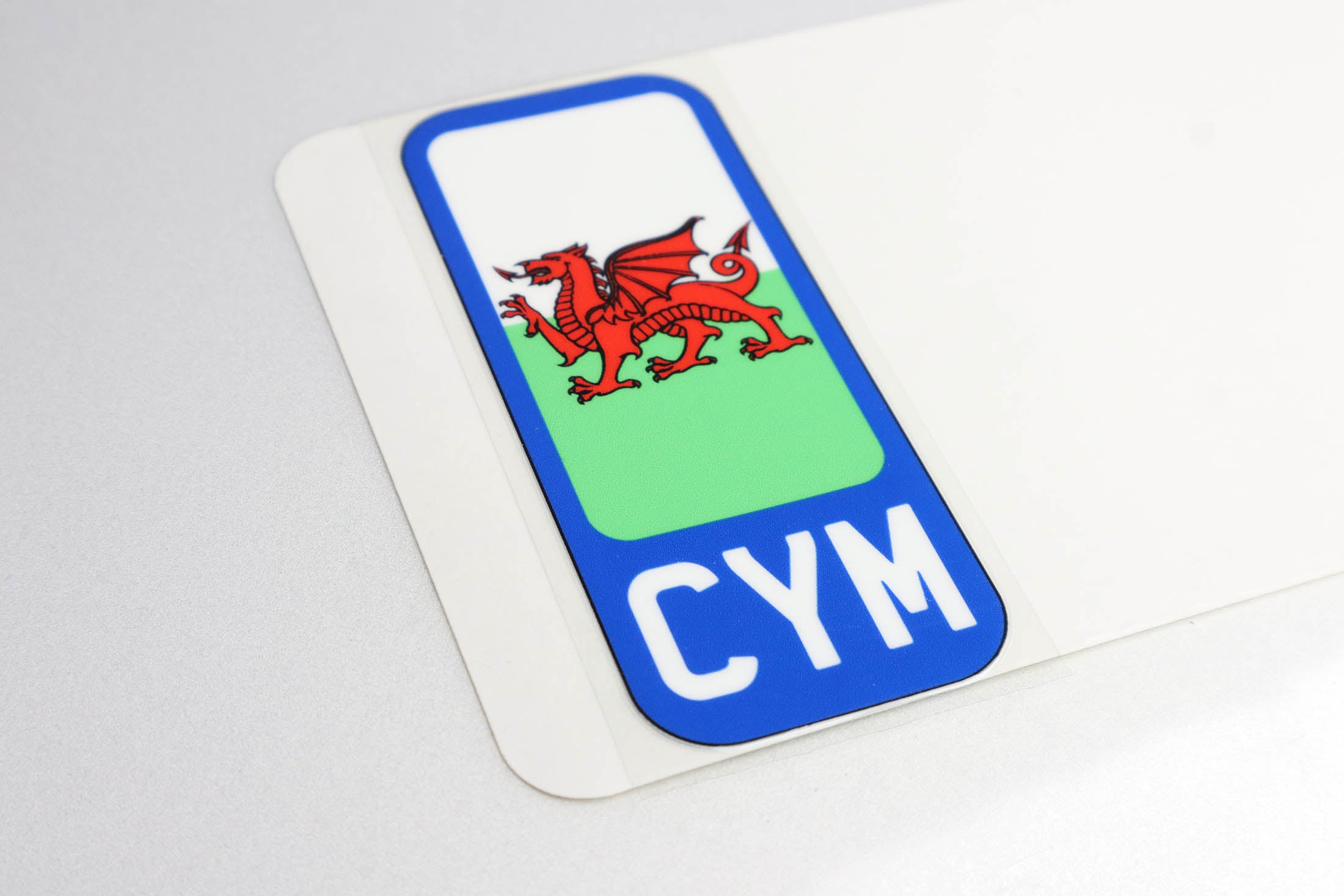 Pair of Flags for Number Plates - Printed, Gel, Acrylic