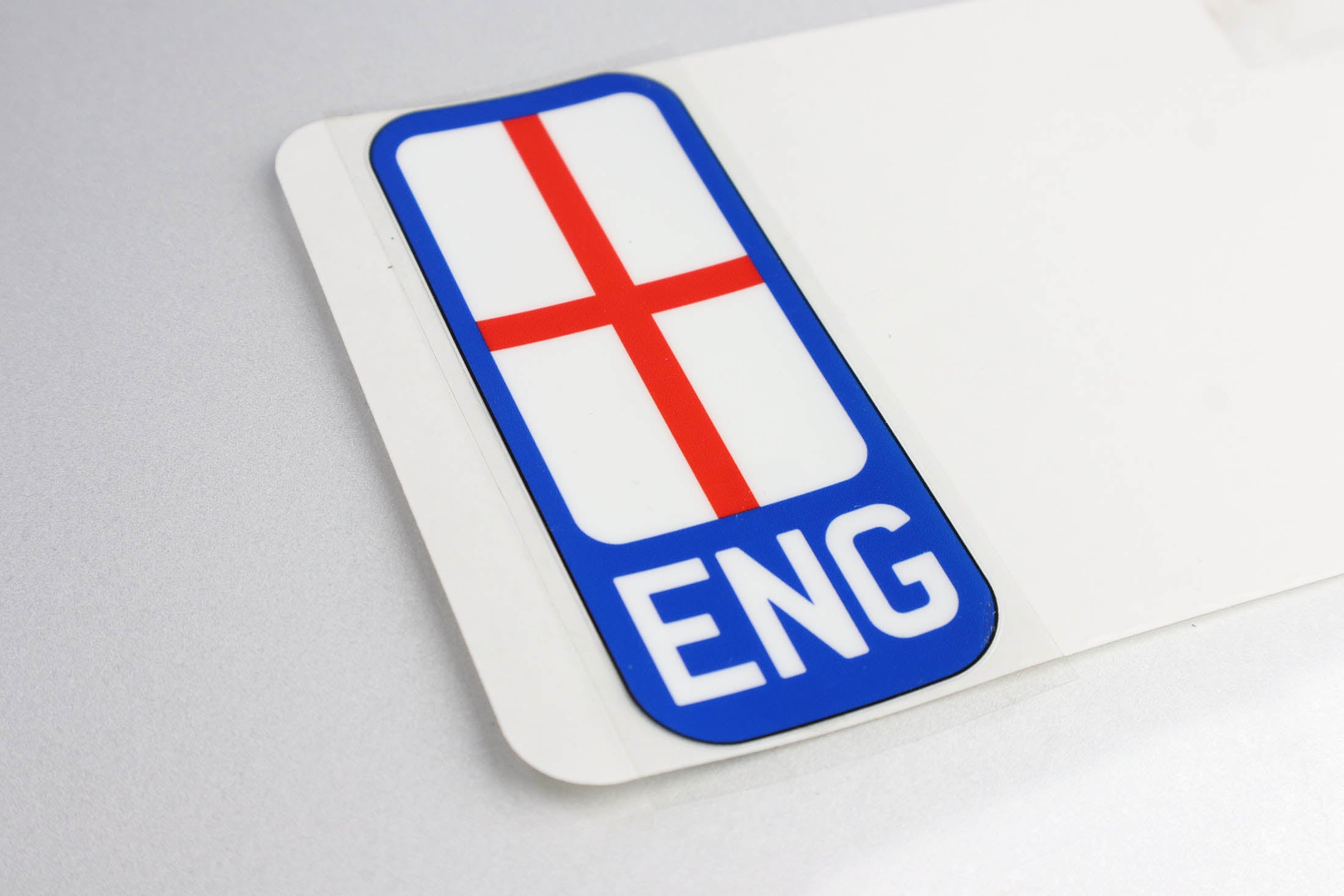 Pair of Flags for Number Plates - Printed, Gel, Acrylic