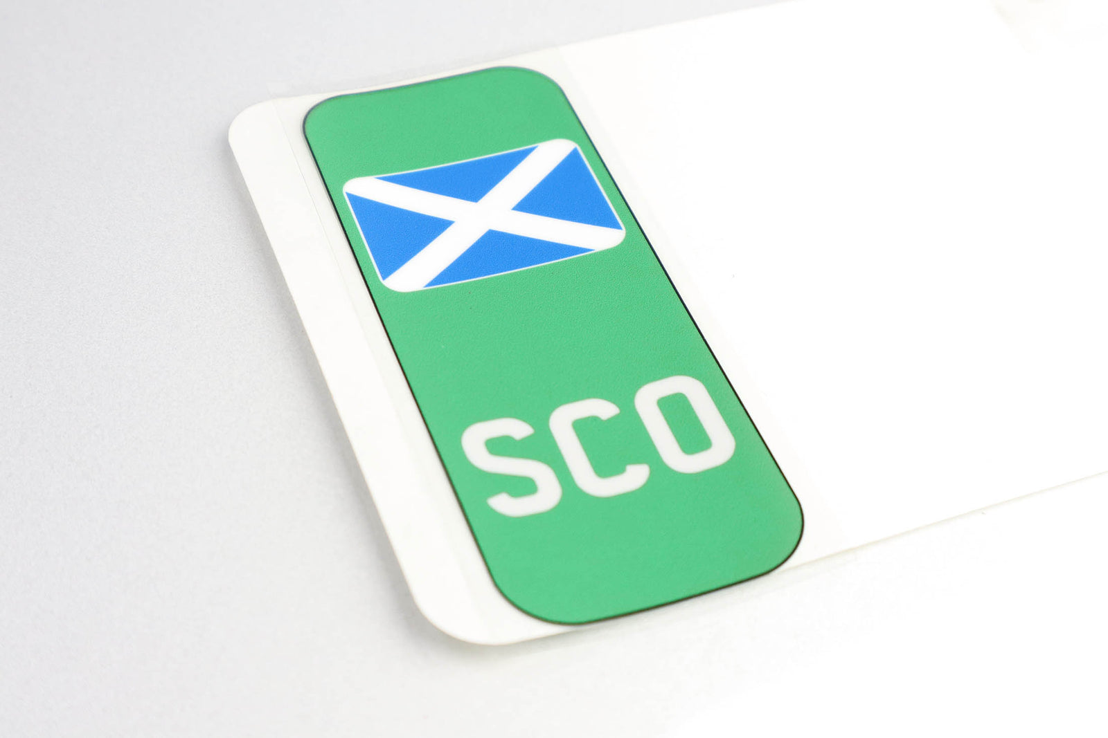Pair of Flags for Number Plates - Printed, Gel, Acrylic