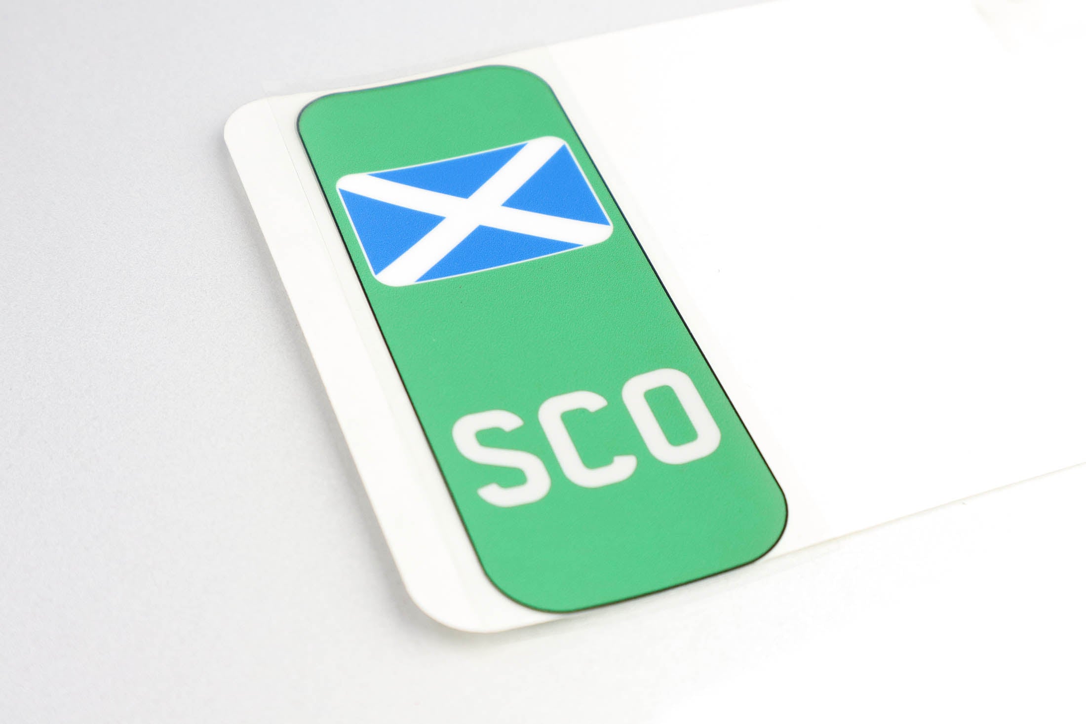 Pair of Flags for Number Plates - Printed, Gel, Acrylic