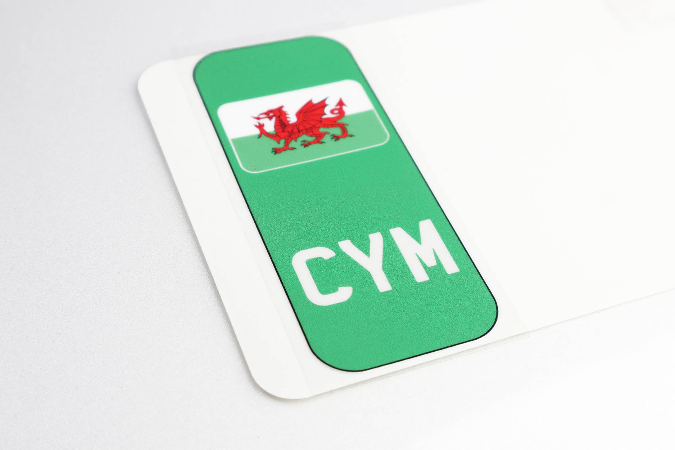 Pair of Flags for Number Plates - Printed, Gel, Acrylic
