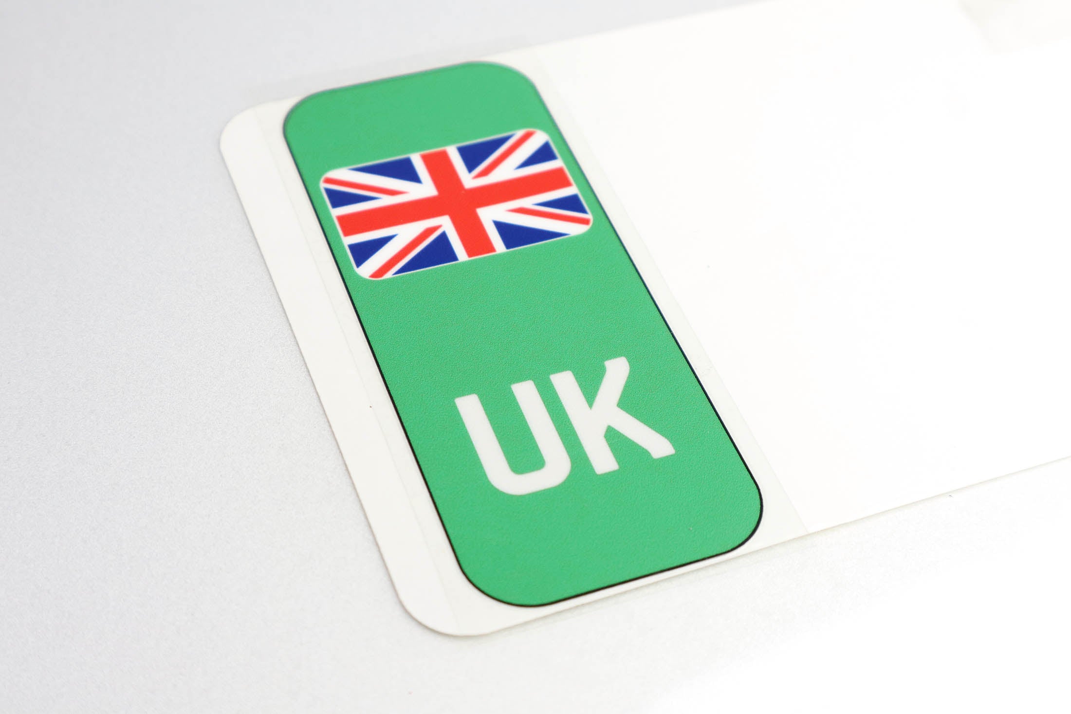 Pair of Flags for Number Plates - Printed, Gel, Acrylic
