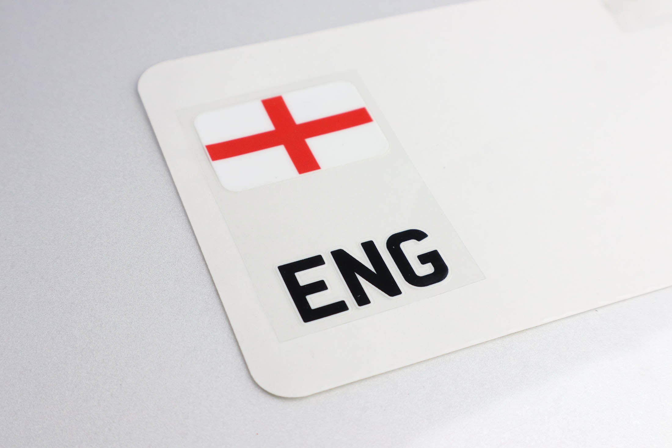 Pair of Flags for Number Plates - Printed, Gel, Acrylic
