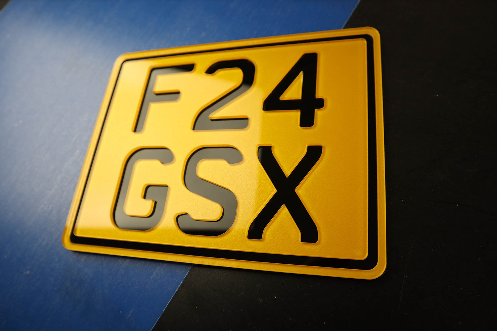 Custom Motorbike Number Plate Builder - Base Price