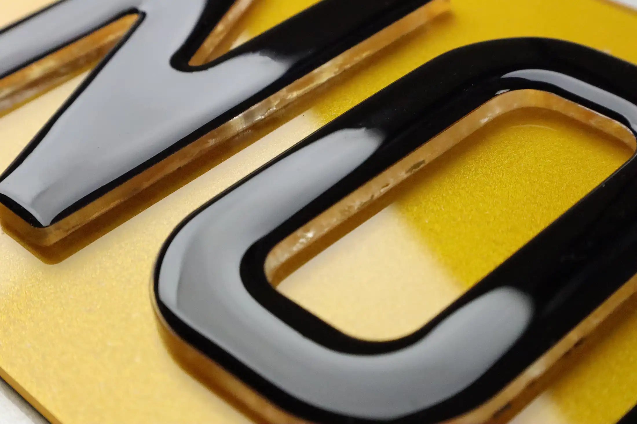 Number Plate by Style - Float Gel