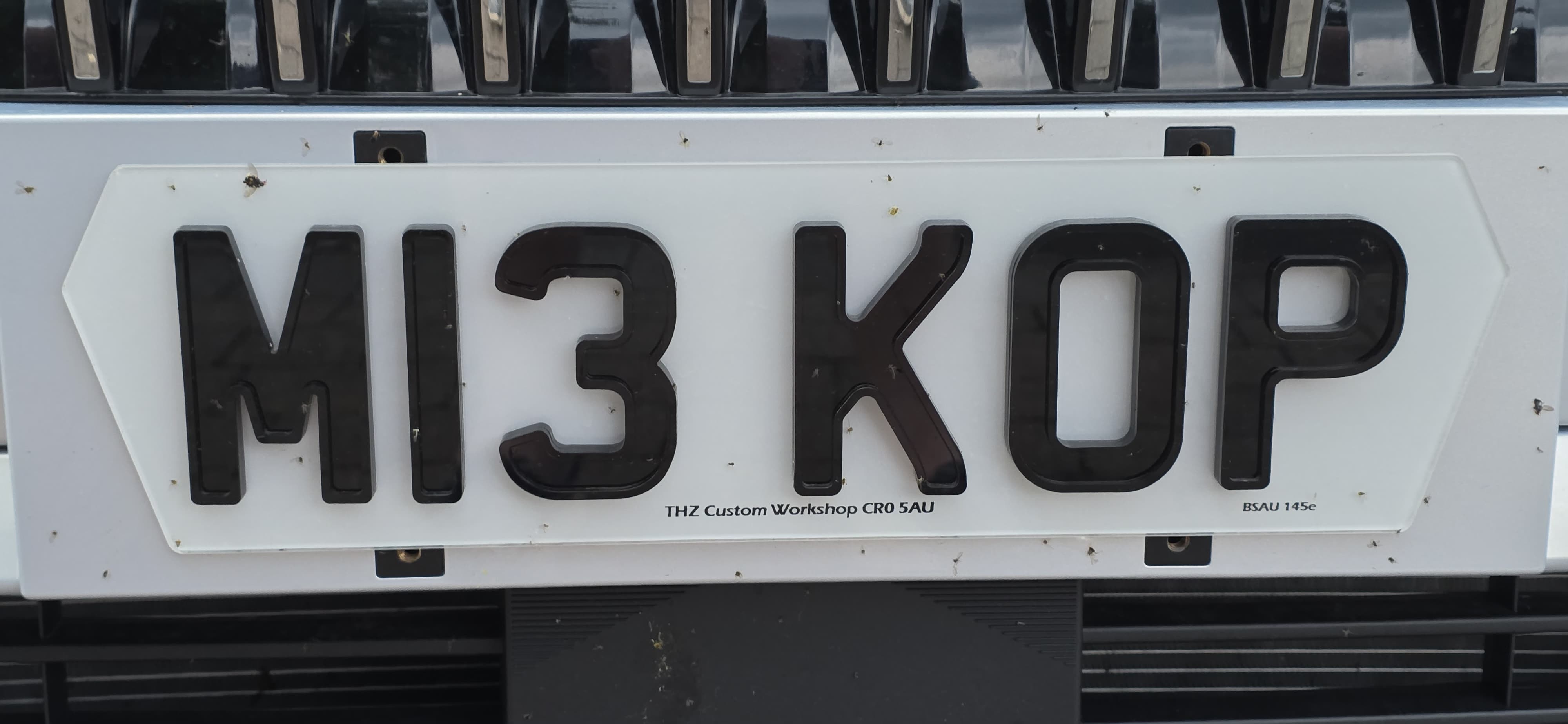 Jaecoo Car license plate with the registration on a vehicle.