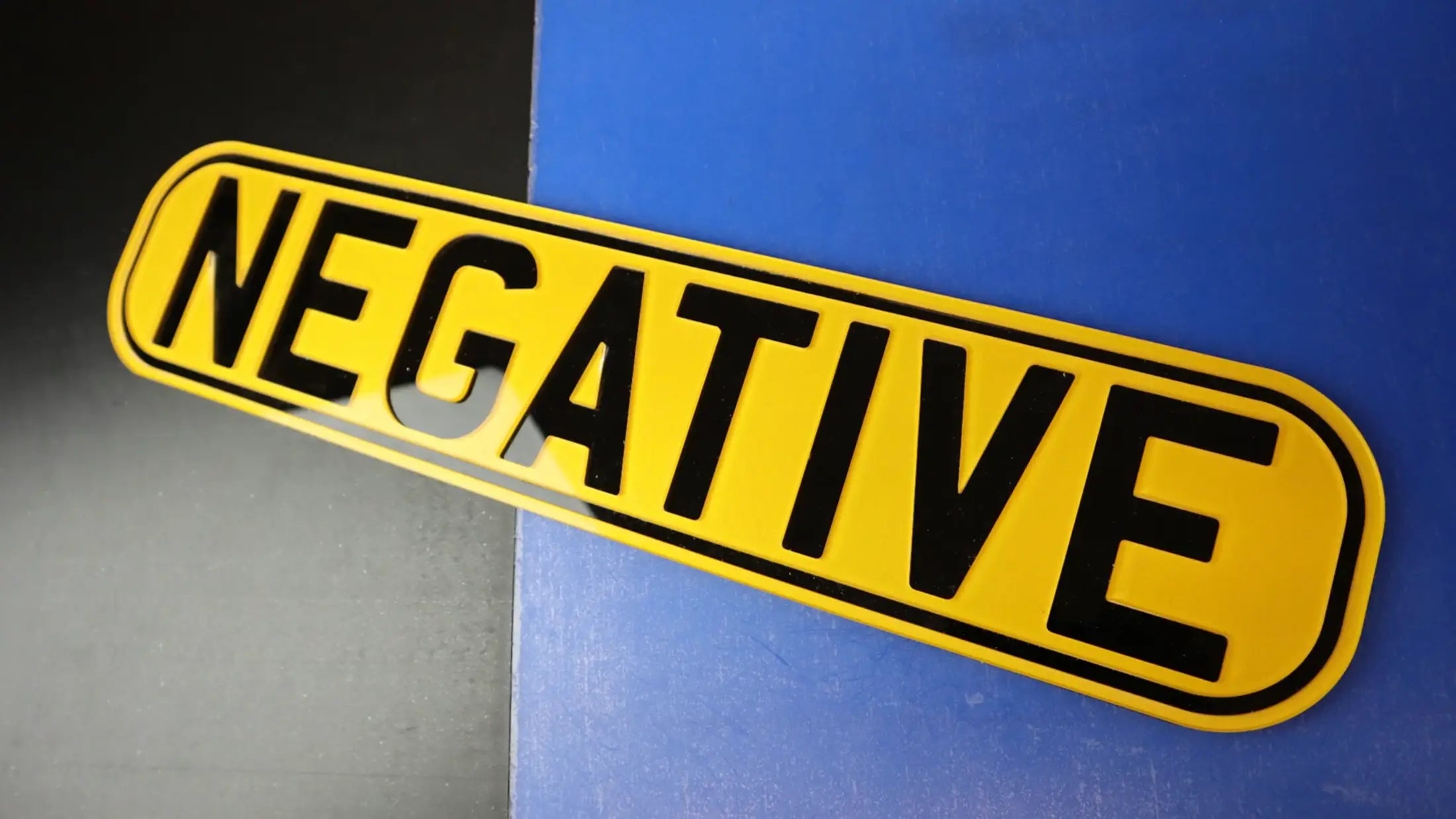 Oval Negative Inverted Number Plate w/ Recessed Lettering with Clean Border Cut LB56