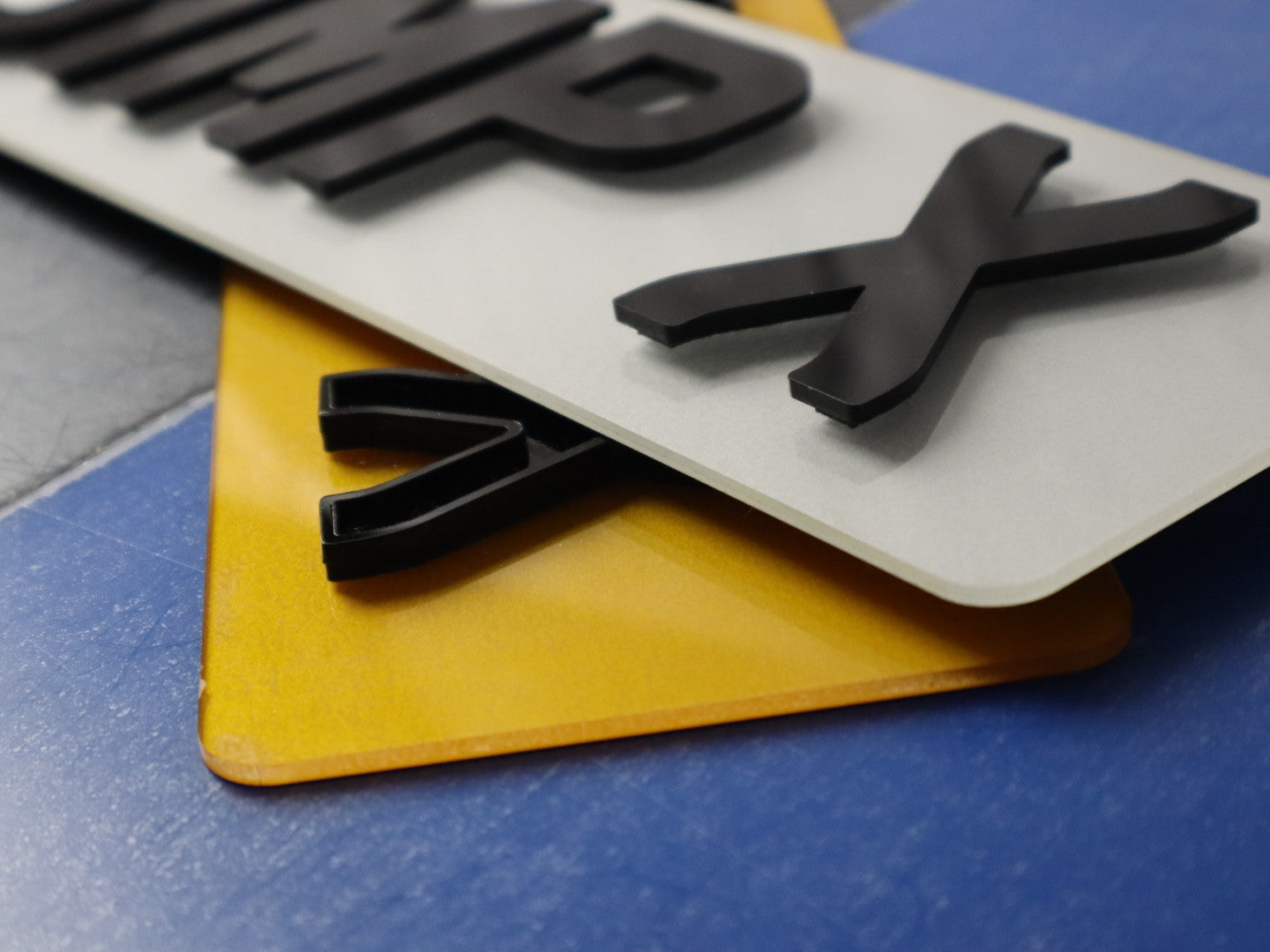 Pair of 4D Ghost + Pyramid YinYang Combo 4D Number Plates