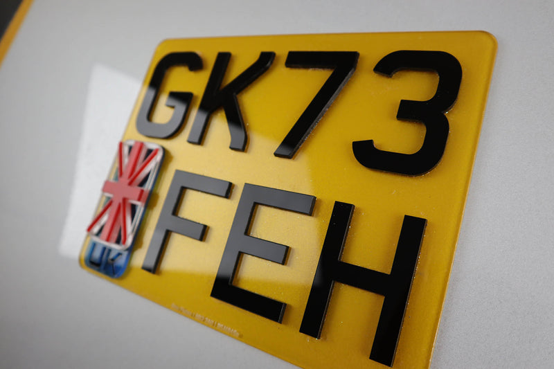 Custom Motorbike Number Plate Builder - Base Price