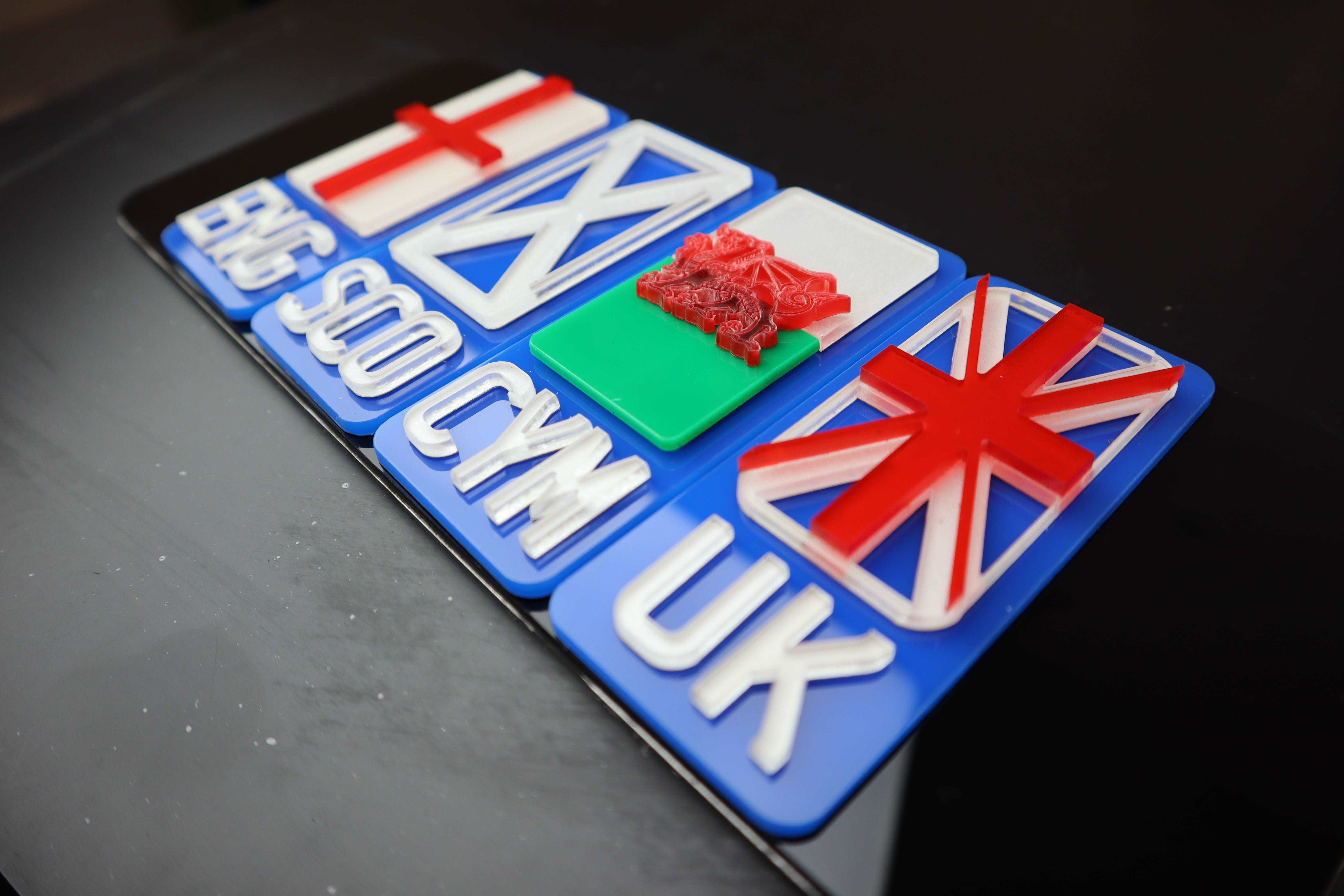 Exclusive 4D Acrylic Flags