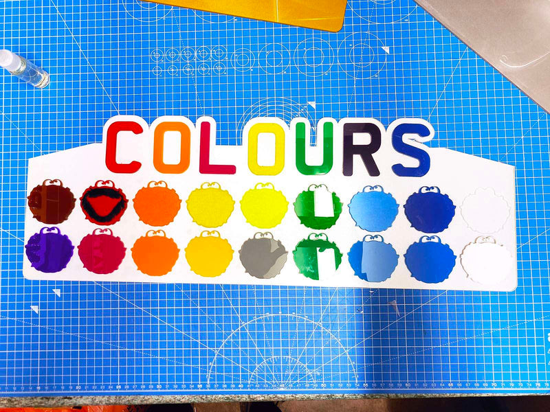 Pair Of Premium Coloured Stack Krystal 4D Number Plates