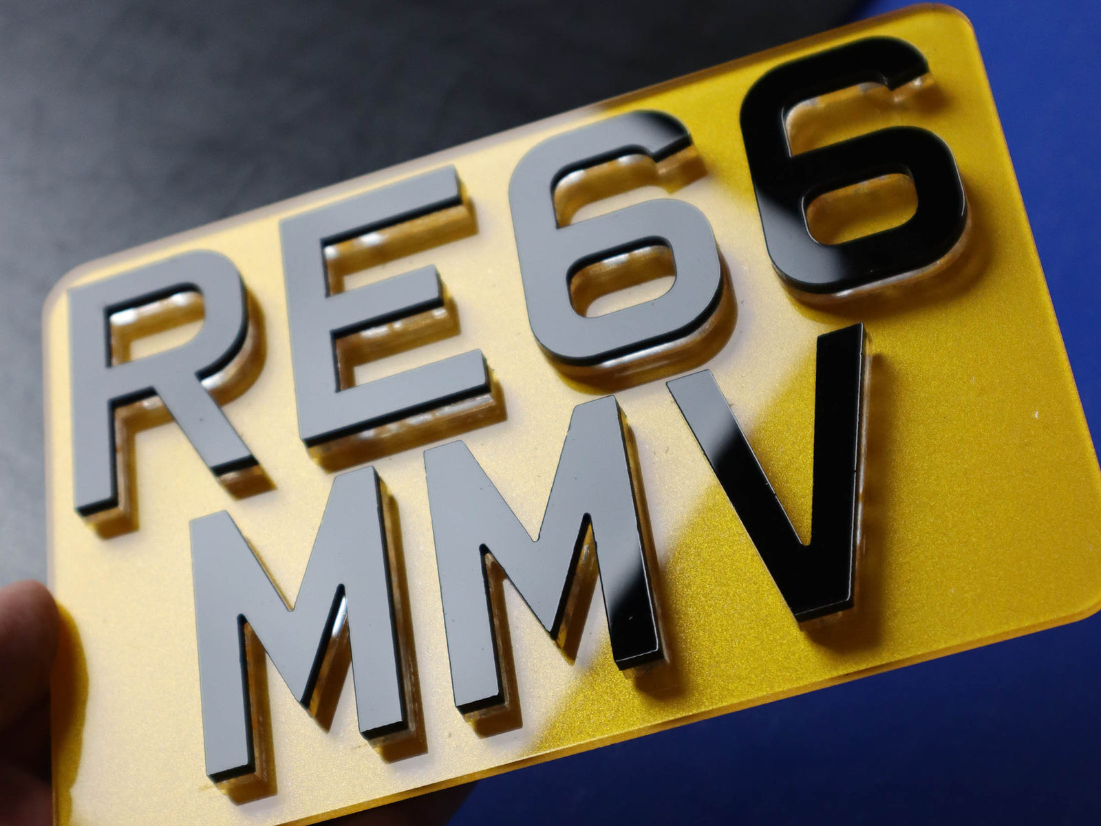 Custom Motorbike Number Plate Builder - Base Price