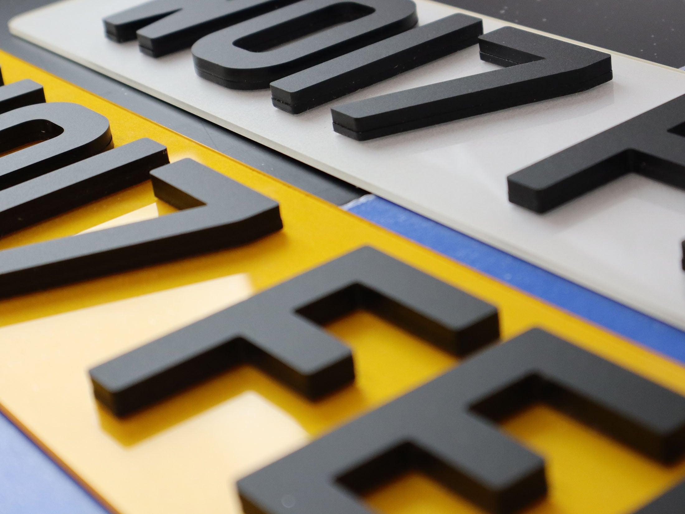 Dual Matte Mastery: 8mm Thick 3D/4D Number Plates LB07