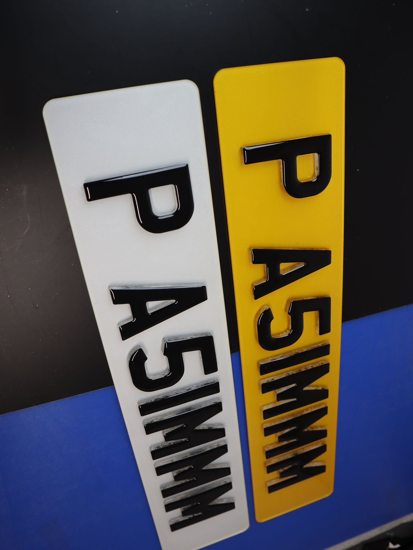 Chill Factor: 8mm Ice Effect Gel 4D Float Number Plates LB10