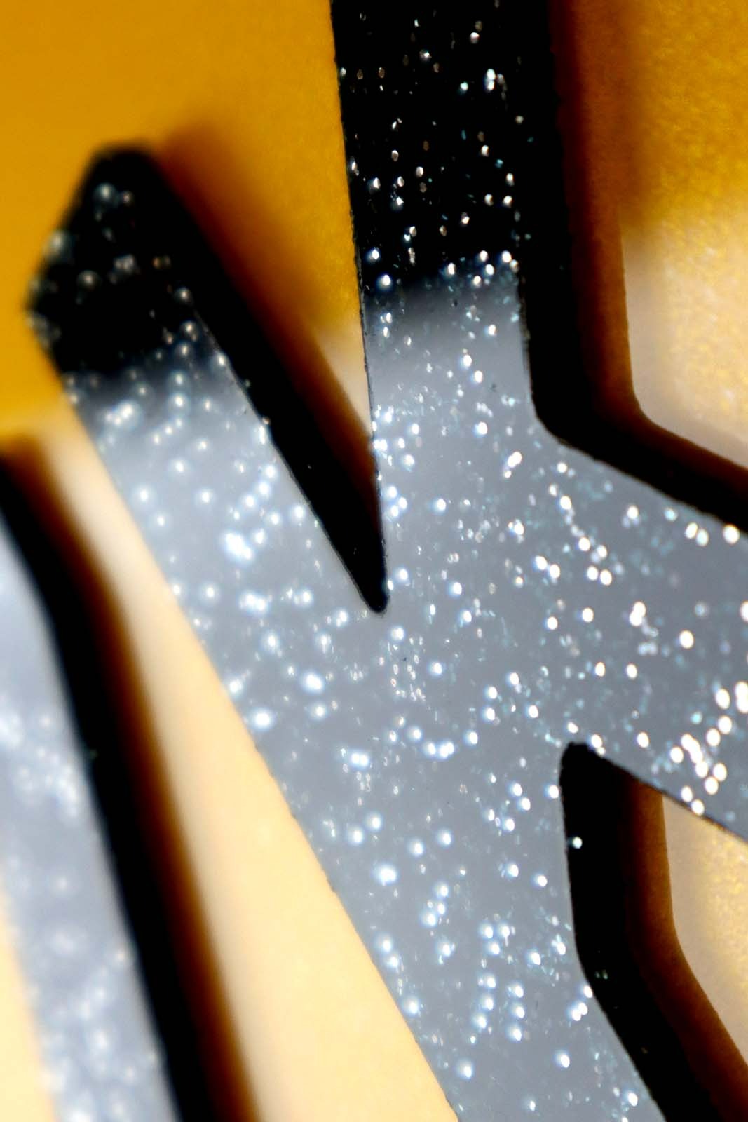 Bling Glitter Acrylic 4D Show Number Plates