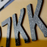 Bling Glitter Acrylic 4D Show Number Plates