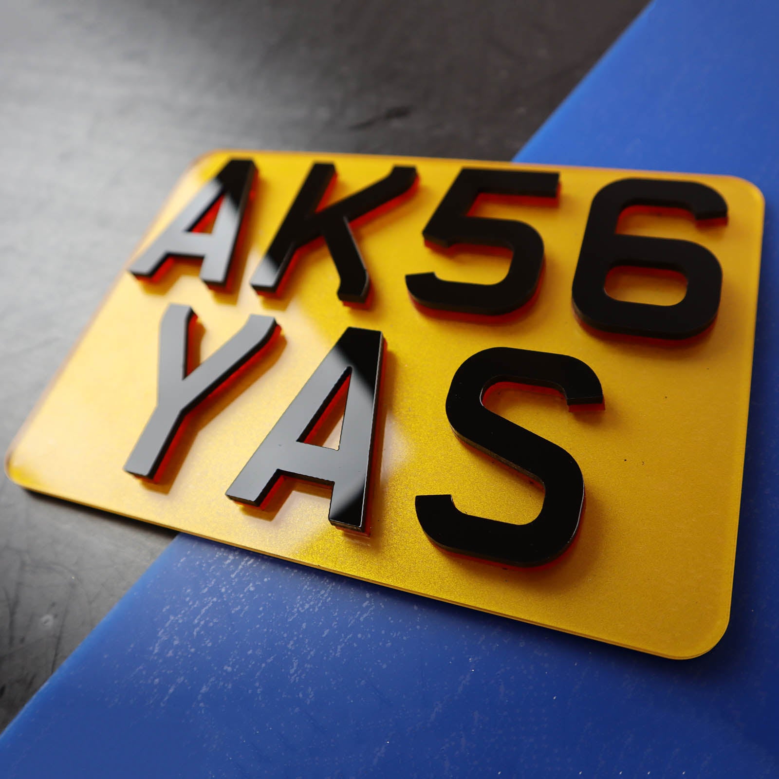 Custom Motorbike Number Plate Builder - Base Price