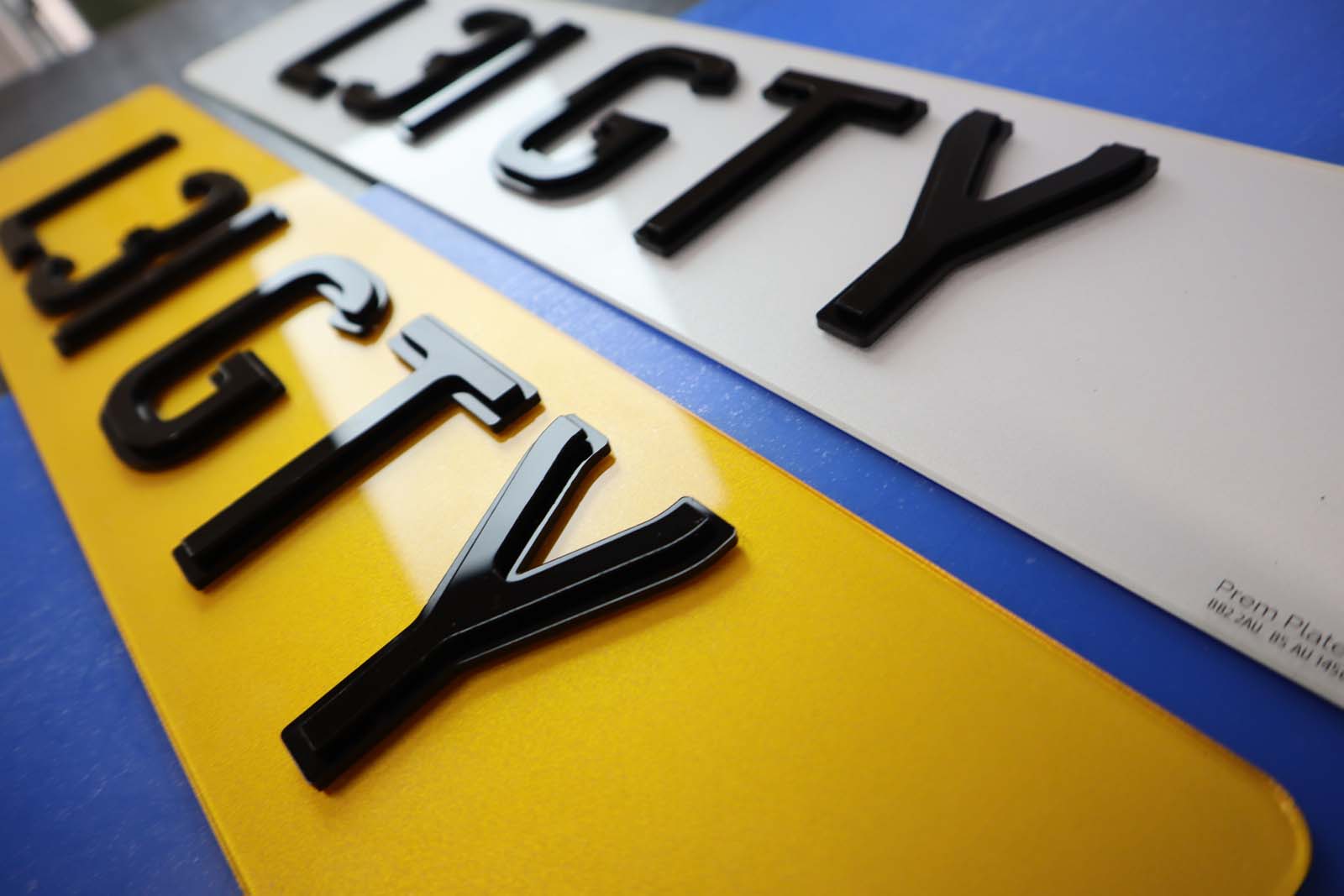 Pair of 4D Ghost + Pyramid YinYang Combo 4D Number Plates