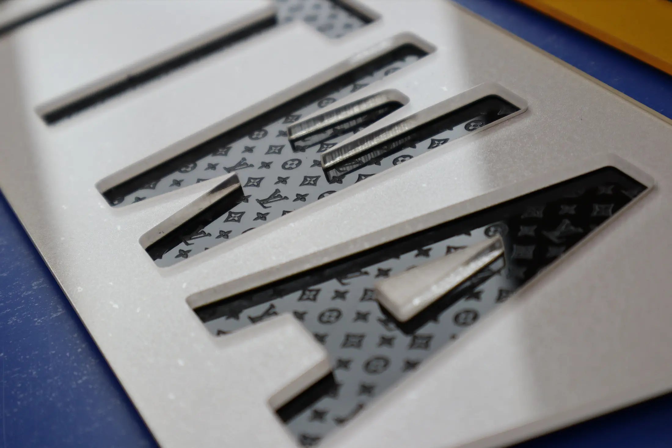 Custom Hex Plates with Engraved LV-Inspired Tribute LB19