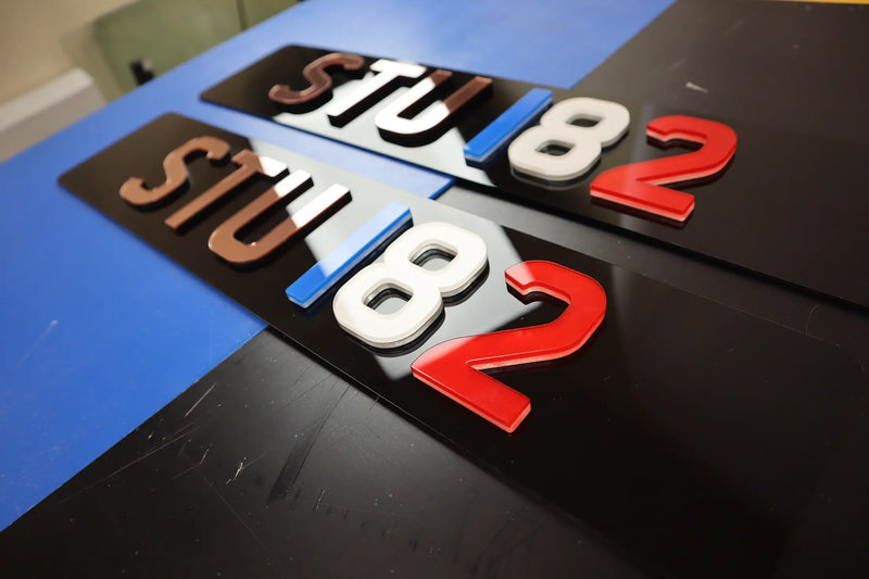 Custom Renault Clio Show Plate in French Colours LB23