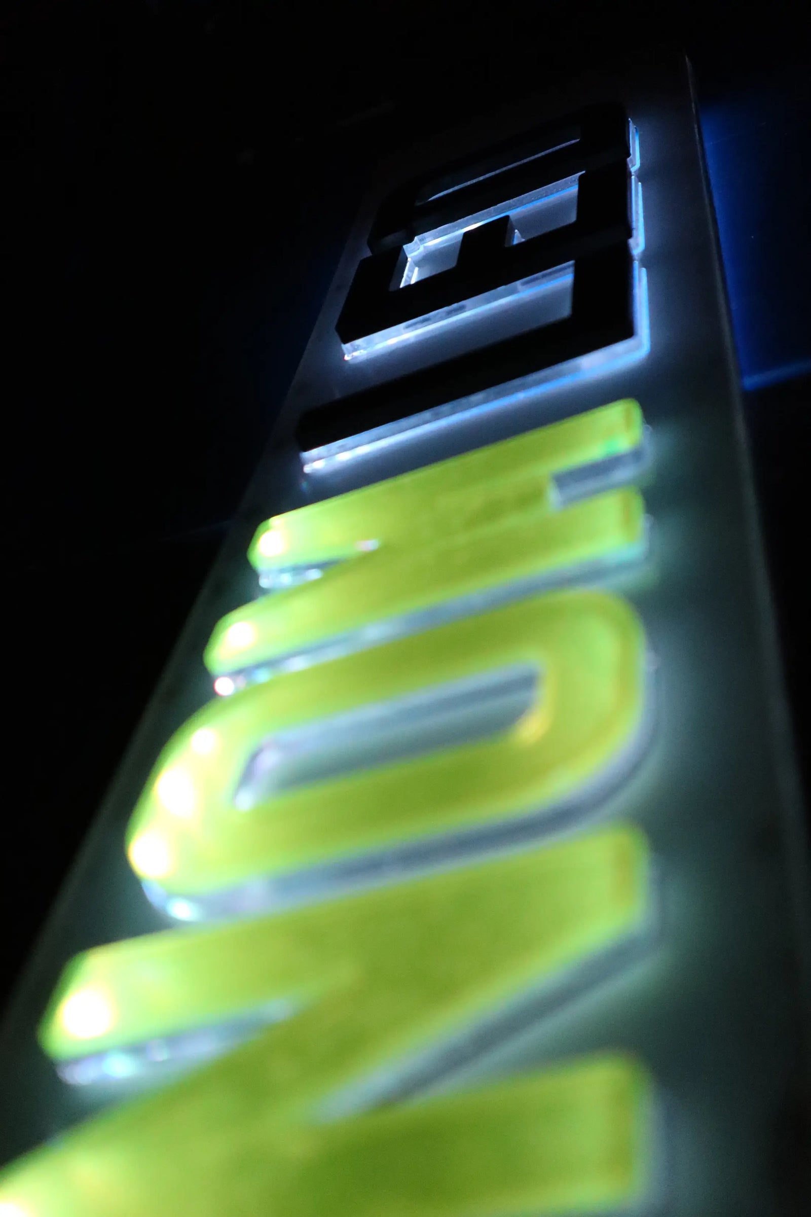 Custom LED Number Plate with Fluorescent and Matte Finish LB28