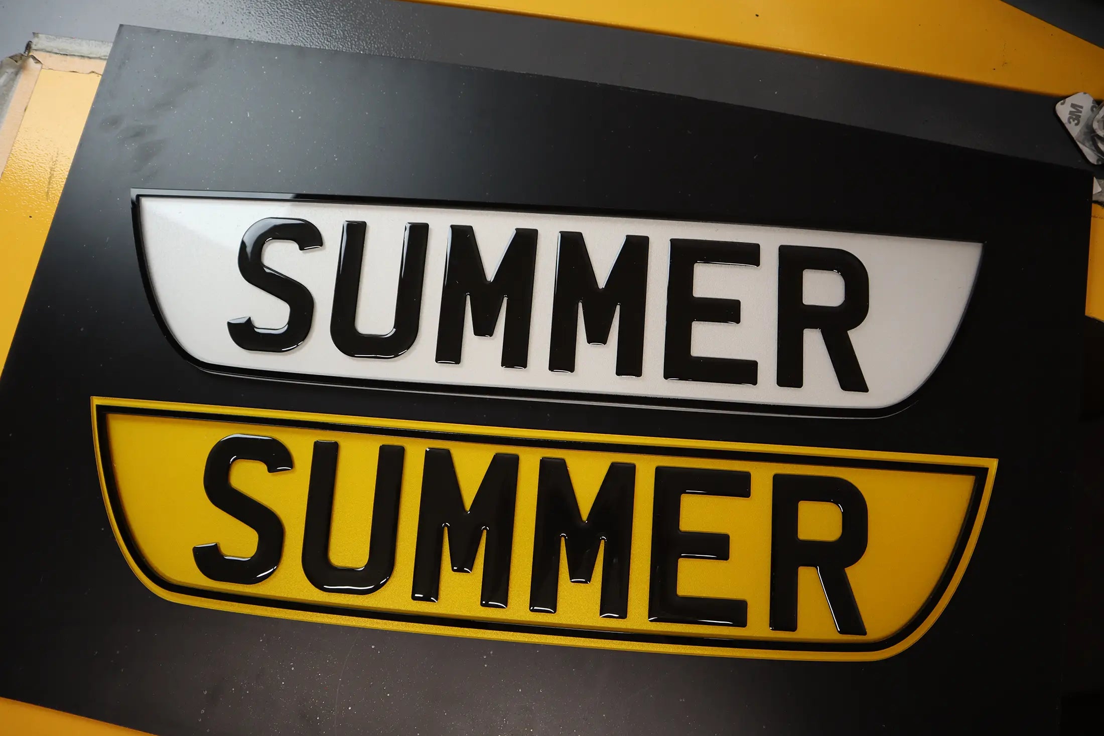 ‘Summer’ Show Plates – Custom Smile Gel & 4D Border LB46
