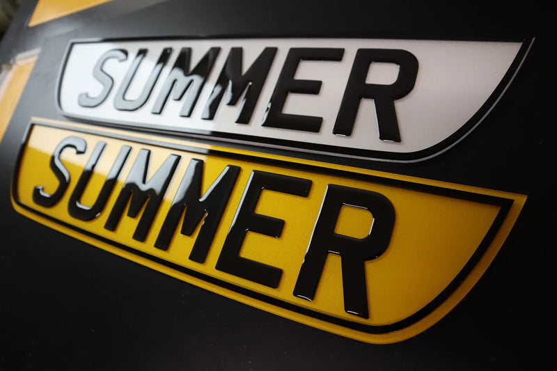 ‘Summer’ Show Plates – Custom Smile Gel & 4D Border LB46