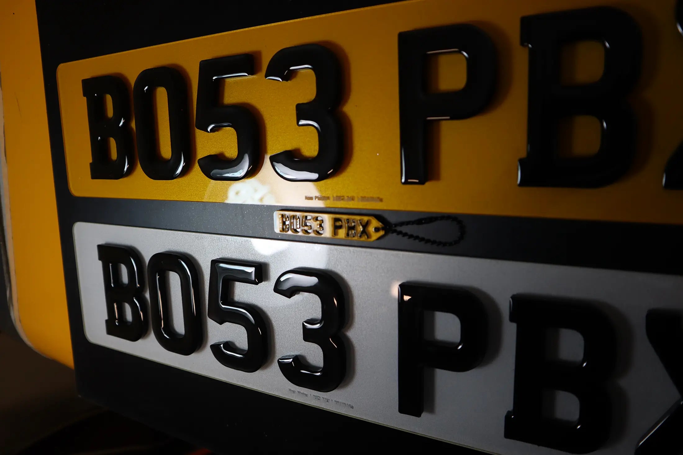 Chunky 7mm Gel Plates with Matching Negative Keyring LB49