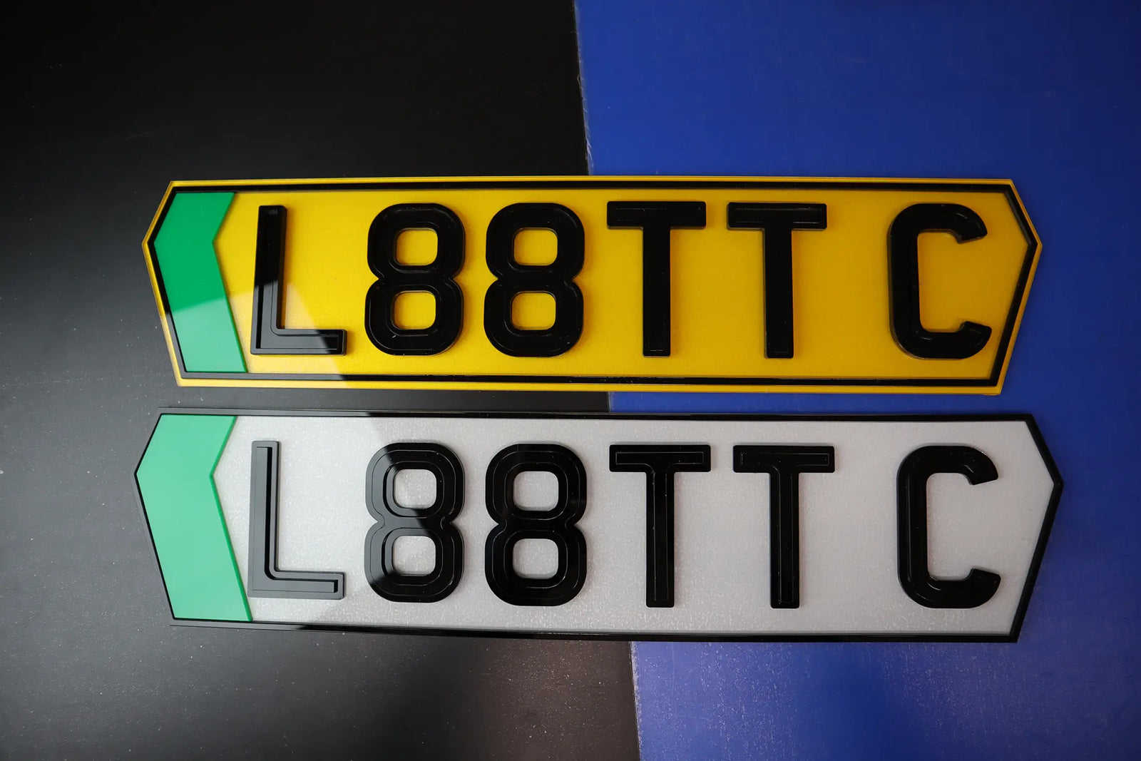 HexaGlow 6mm Ghost & Pyramid Gloss Combo 4D Laser Cut Hex Pair LB53