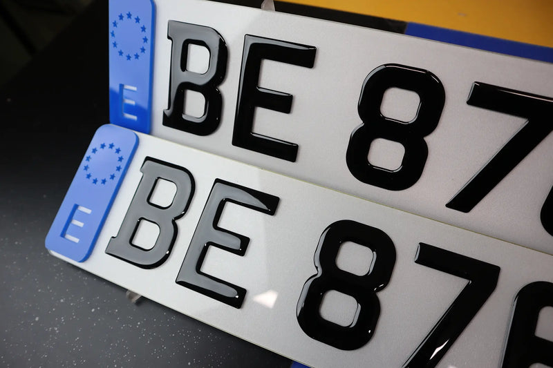 Single Layer Gel Plate with Custom Blue Euro Badge - Belgian Edition LB62