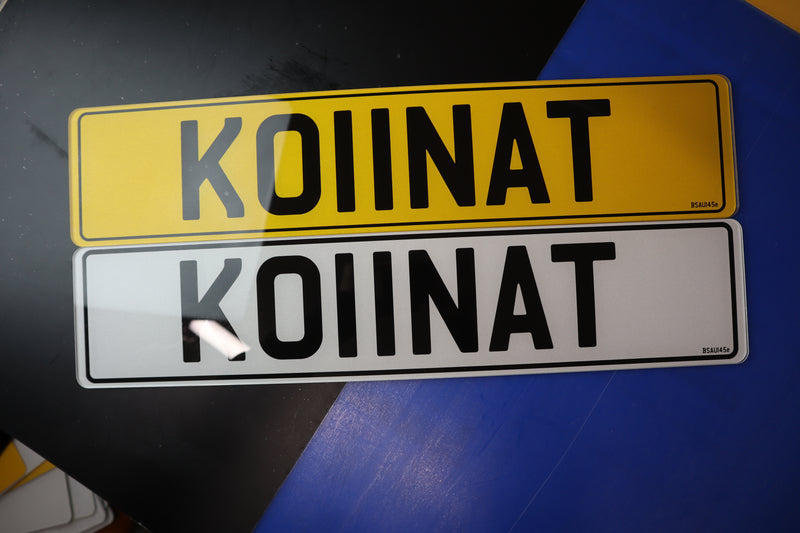 Pair of Premium HD Printed Regular Number Plates