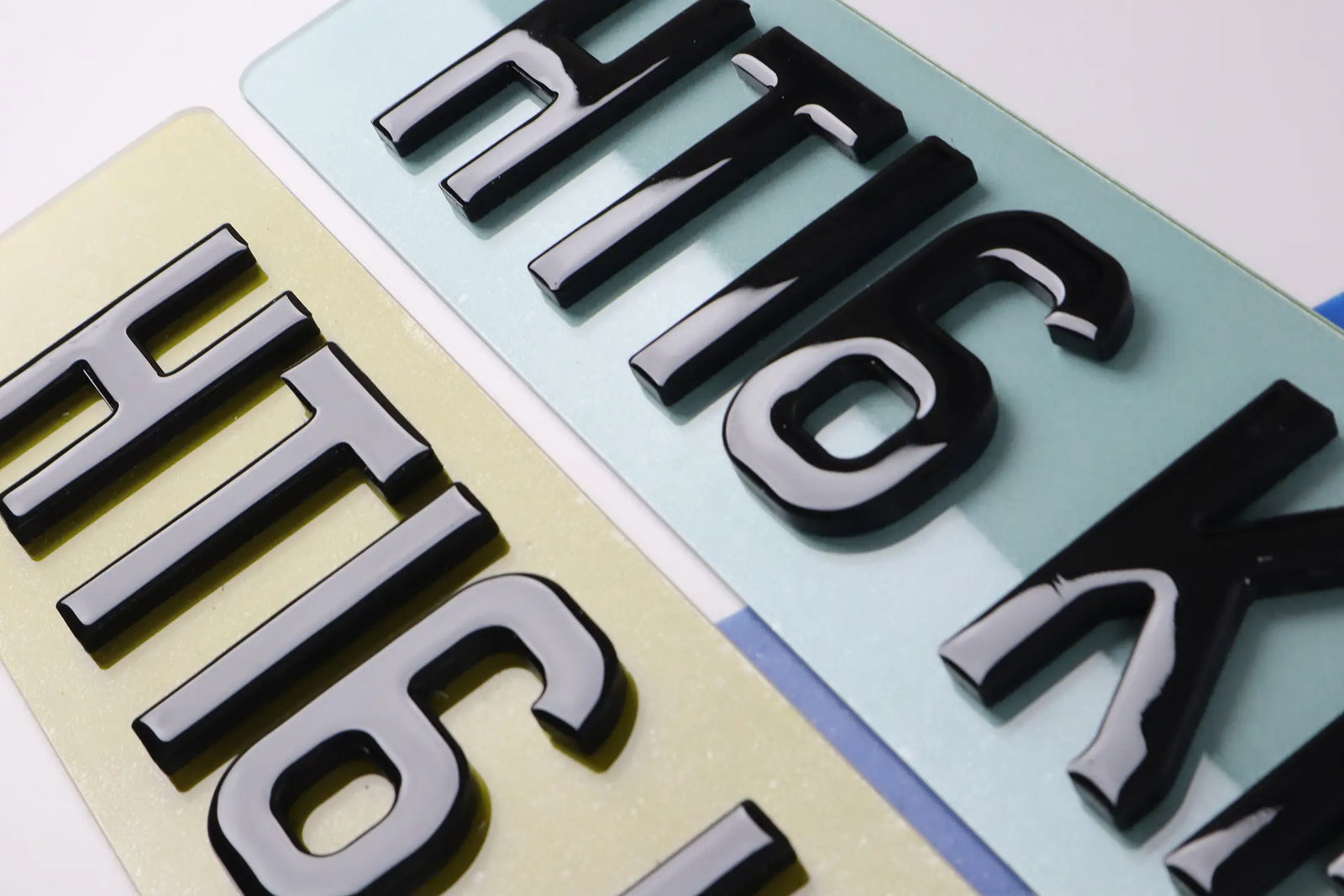 7mm Gel Light Blue Tinted Plate Smoked Acrylic Show Plate LB72