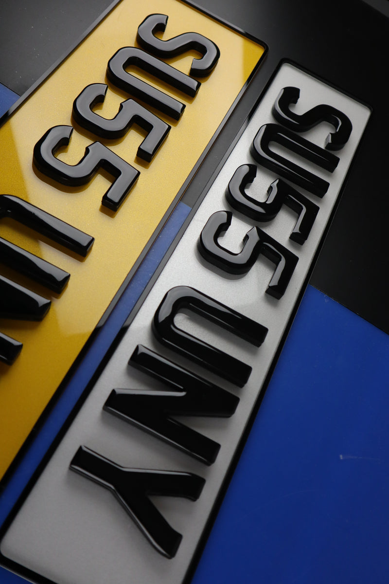 Super Chunky 10mm Gloss Gel Number Plates Set