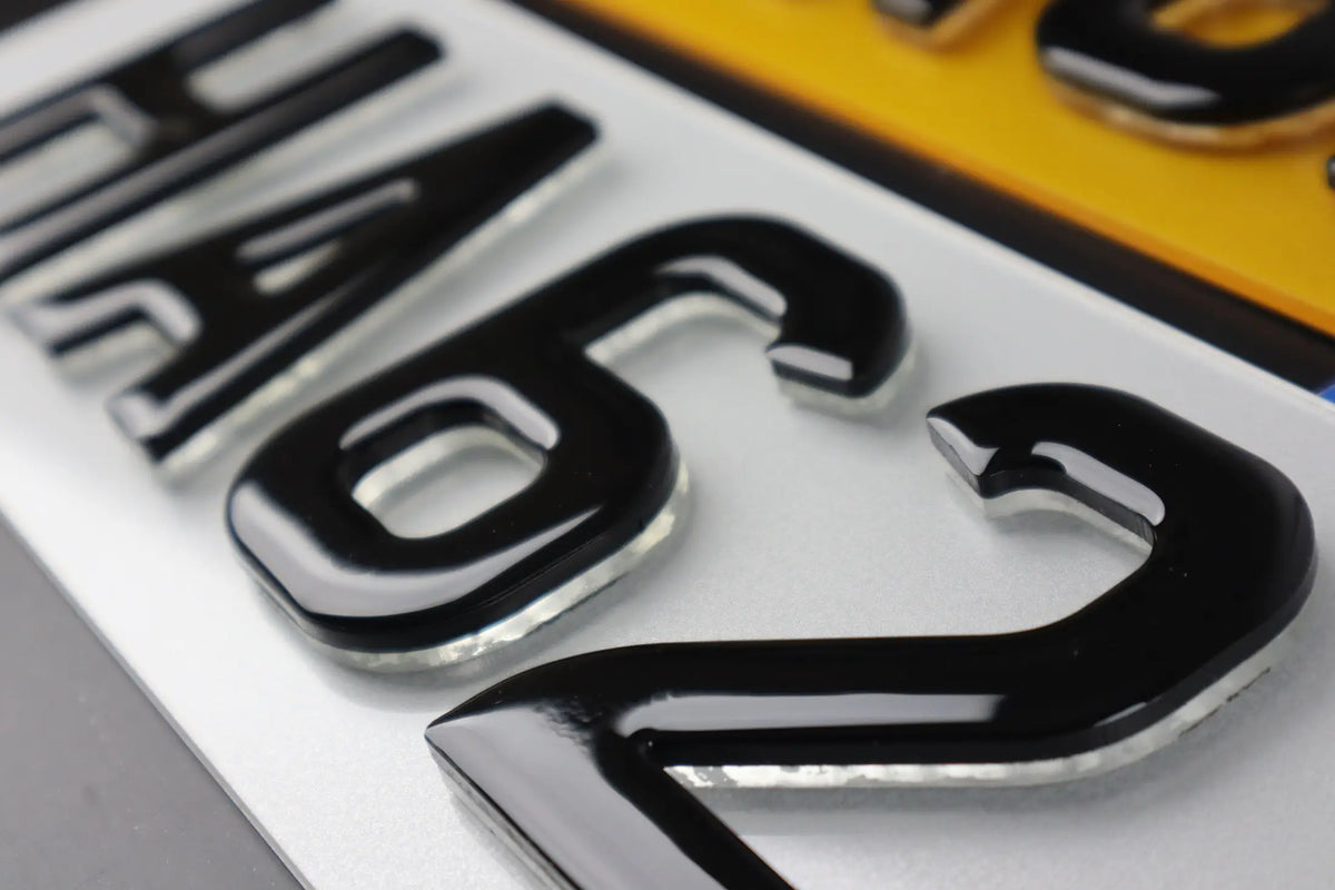 8mm Float Gel Number Plates Lookbook Pair LB113
